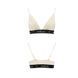 Эластичный топ с кружевом Passion PS001 TOP XL, ecru