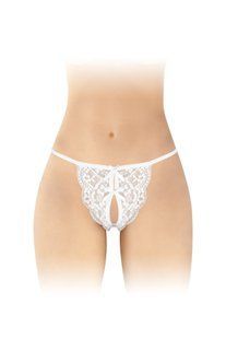 Сексуальні мереживні трусики з доступом Fashion Secret Cindy One Size білі