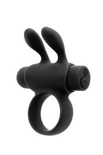 Эрекционное виброкольцо S Pleasures Premium Rabbit Ring черное SX1608 фото
