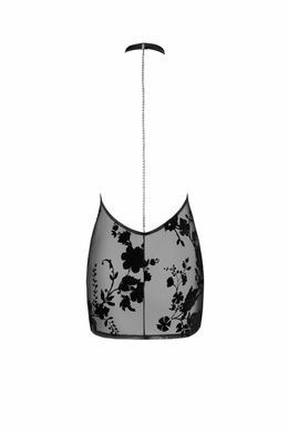 Прозора сексуальна міні-сукня з глибоким декольте і відкритою спиною Noir Handmade 3XL чорна
