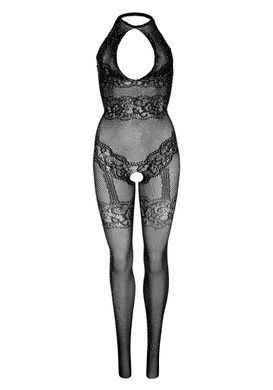 Бодистокинг комбинезон с доступом Leg Avenue Rhinestone Lace and Net Bodystocking OS Black