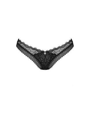 Сексуальные кружевные женские трусики Obsessive Medilla XS/S черные