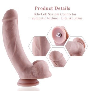 Фалоімітатор для секс-машин Hismith 8.3 Silicone Dildo SO6205 фото