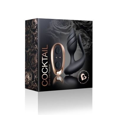 Анально-вагинальный вибратор для пар Rocks Off Cocktail Black SO5482 фото