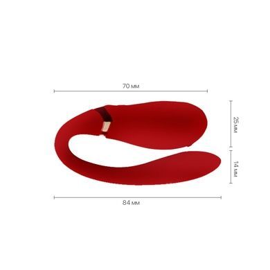 Смарт вибратор для пар Zalo Fanfan Bright Red SO6670 фото