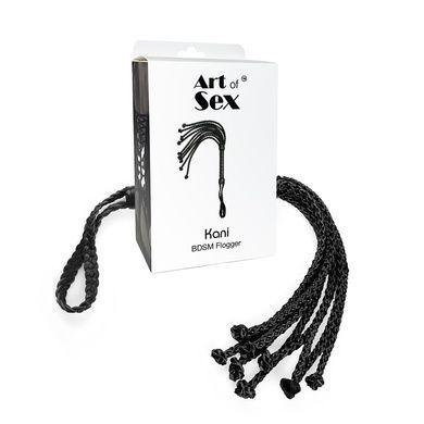 Кнут кошка из экокожи Art of Sex - Kani черный SO9666 фото