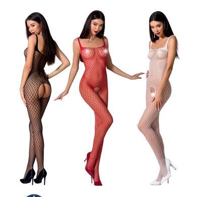 Бодистокинг Passion BS071 black, комбинезон на бретелях One Size