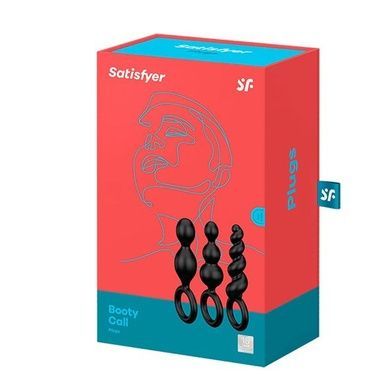 Набір анальних пробок Satisfyer Plug black Booty Call SO2323 фото