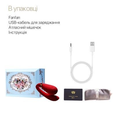 Смарт вибратор для пар Zalo Fanfan Bright Red SO6670 фото