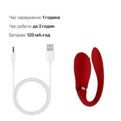 Смарт вибратор для пар Zalo Fanfan Bright Red SO6670 фото