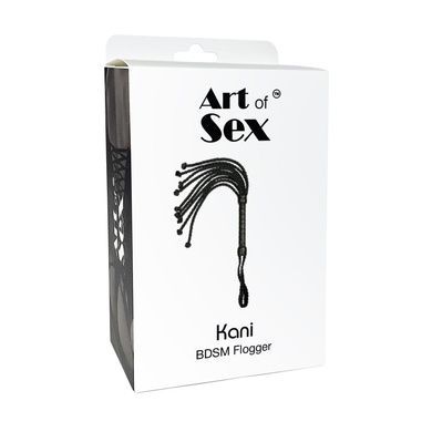 Кнут кошка из экокожи Art of Sex - Kani черный SO9666 фото