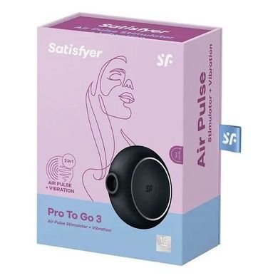 Вакуумний стимулятор Satisfyer Pro To Go 3 Black SO6989 фото