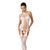 Бодистокинг Passion BS056 white, комбинезон, имитация чулок S/M/L