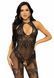 Бодистокинг комбинезон с доступом Leg Avenue Rhinestone Lace and Net Bodystocking OS Black