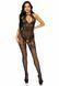 Бодистокинг комбинезон с доступом Leg Avenue Rhinestone Lace and Net Bodystocking OS Black