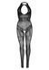 Бодистокинг комбинезон с доступом Leg Avenue Rhinestone Lace and Net Bodystocking OS Black