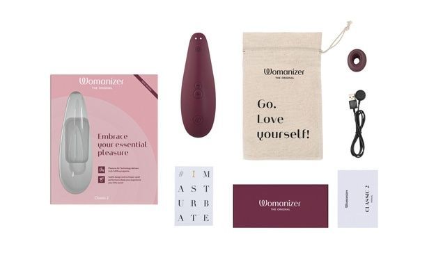 Клиторальный стимулятор Womanizer Classic 2 Bordeaux SO8748 фото