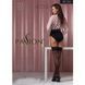 Чулки Passion ST120 3/4 black, ажурная силиконовая резинка с изысканным декором и люрексовой нитью