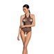 Бодистокинг в крупную сетку Passion BS087 black, открытая спина, халтер, с доступом One size