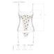 Корсет з підв'язками, стрінги Passion LOVELIA CORSET S/M, white