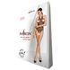 Бодистокинг в крупную сетку Passion BS087 black, открытая спина, халтер, с доступом One size