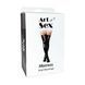 Лакированные чулки со шнуровкой Art of Sex - Mistress, красные, размер S, Красный