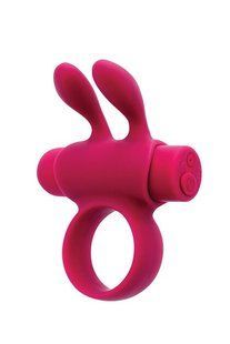 Эрекционное виброкольцо S Pleasures Premium Rabbit Ring розовое SX1609 фото