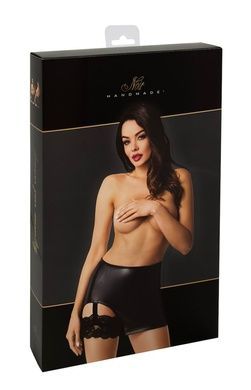 Юбка Noir Handmade F345 Powerwetlook skirt with garter - S