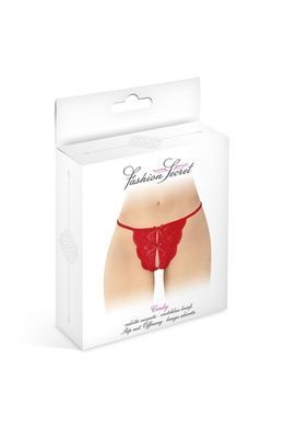 Сексуальні мереживні трусики з доступом Fashion Secret Cindy One Size червоні