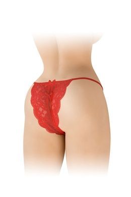 Сексуальні мереживні трусики з доступом Fashion Secret Cindy One Size червоні