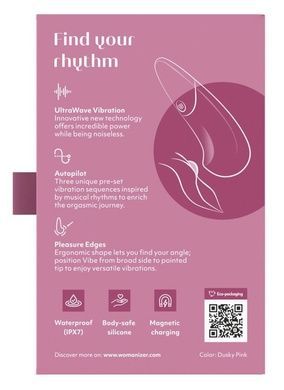 Вибратор Womanizer Vibe Dusky Pink SX2144 фото