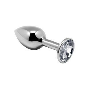 Анальна пробка Alive Mini Metal Butt Plug White M SO6003 фото