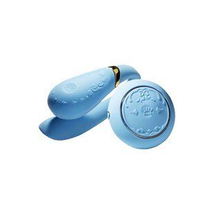 Смарт вібратор для пар Zalo Fanfan set Royal Blue SO6671 фото