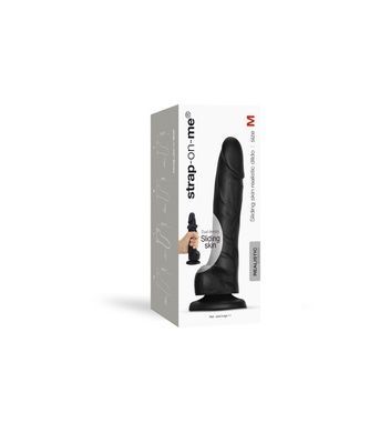 Фалоімітатор Strap-On-Me Sliding Realistic Skin Dildo Black M SO6256 фото