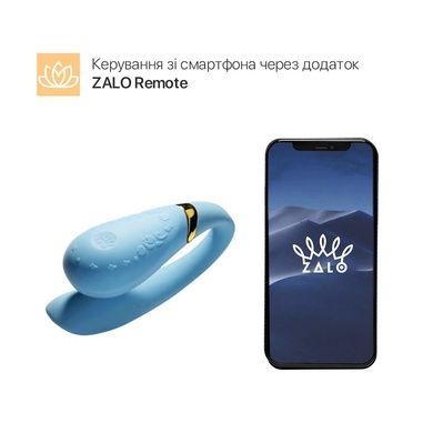 Смарт вибратор для пар Zalo Fanfan set Royal Blue SO6671 фото