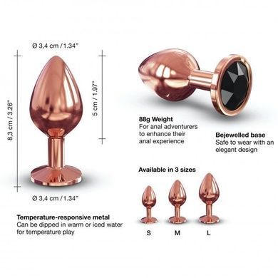 Анальна пробка Dorcel Diamond Plug Rose Gold M SO5531 фото