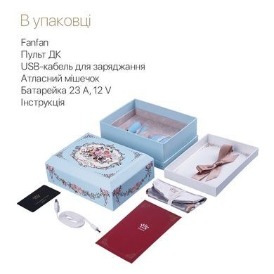 Смарт вибратор для пар Zalo Fanfan set Royal Blue SO6671 фото