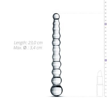 Стеклянный дилдо в виде бусин Gildo Glass Dildo 20 SO4415 фото