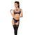 Комплект белья Passion Exclusive GISELE SET L/XL, black, лиф, трусики с пажами