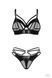 Комплект Obsessive Dominna 2-pcs set L/XL, Черный