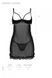 Еротичний пеньюар Passion MARINA CHEMISE, XXL/XXXL, black
