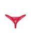 Мереживні стрінги Obsessive Lacelove thong M/L Red, низька посадка