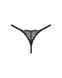 Эротические женские трусики-стринги Obsessive Chemeris thong XS/S черные