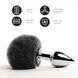 Анальна пробка FeelzToys Bunny Tails Butt Plug Black SO5063 фото 2