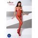 Бодистокинг Passion BS071 red, комбинезон на бретелях One Size