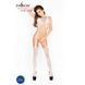 Бодистокинг Passion BS016 white, комбинезон, имитация топа и чулок S/M/L