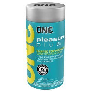 Презервативи ONE Pleasure Plus 12 шт, подарункова упаковка тюб SX0793 фото