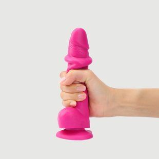 Фалоімітатор Strap-On-Me Sliding Skin Realistic Dildo Fuchsia L SO6257 фото