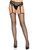 Чулки-сетка Leg Avenue Net stockings with garter belt One size Black, пояс, подвязки