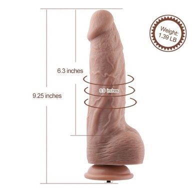 Фалоімітатор для секс-машин Hismith 9.25&Prime; Silicone Dildo SO6207 фото